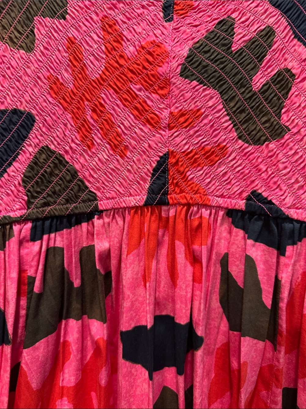 NIC+ZOE Pink & Black Printed Sundress - Picture 3 of 5